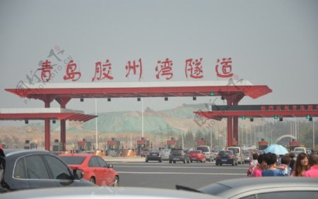 青岛胶州湾隧道图片