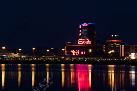 澳门金沙赌场夜景图片