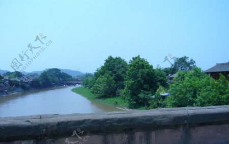 四川平乐古镇桥上图片
