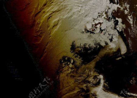 太平洋卫星图图片