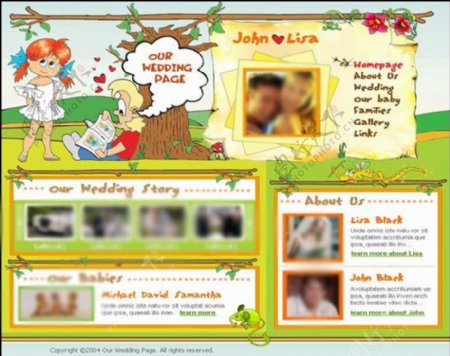 婚姻网站模板图片