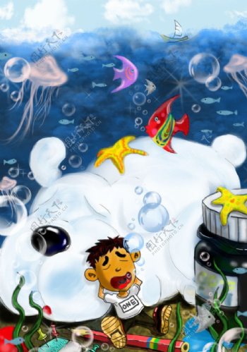 童年梦想的海底图片