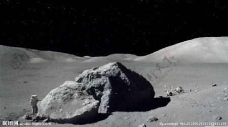 太空登月月球图片
