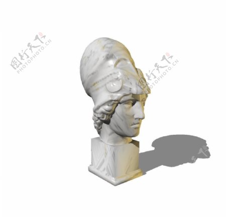 古罗马战士头像素描图片