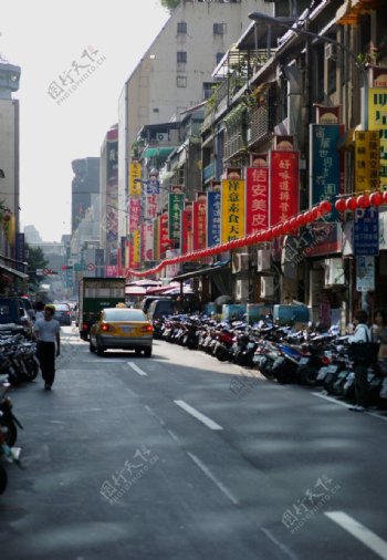 台北商业街台湾风景商业街图片