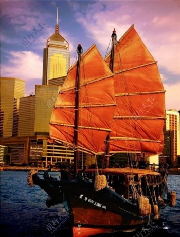 香港灵鸭帆船图片