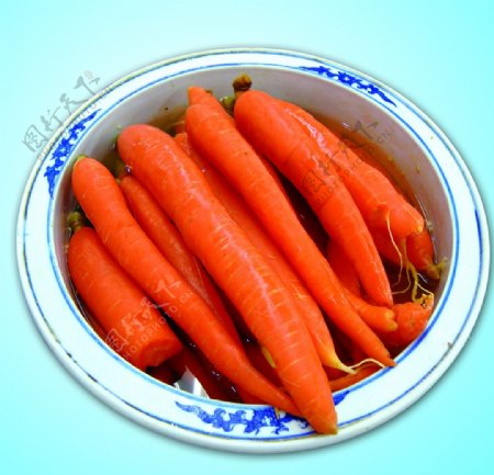 胡萝卜咸菜图片