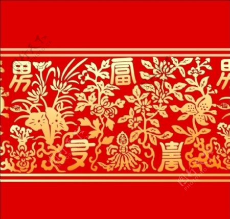 中国古典矢量花纹图案图片