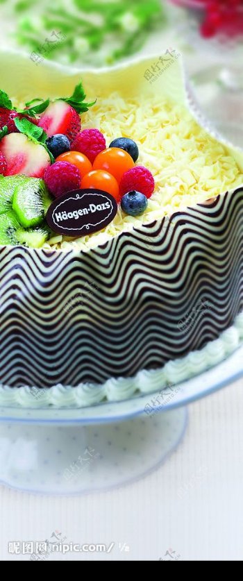 哈根达斯水果蛋糕图片