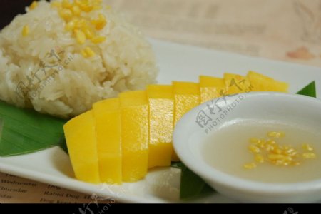 泰国芒果糯米饭图片
