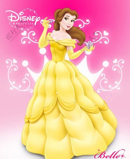 高精贝儿公主喷香水最新迪士尼海报图片