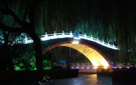 泉城夜色图片