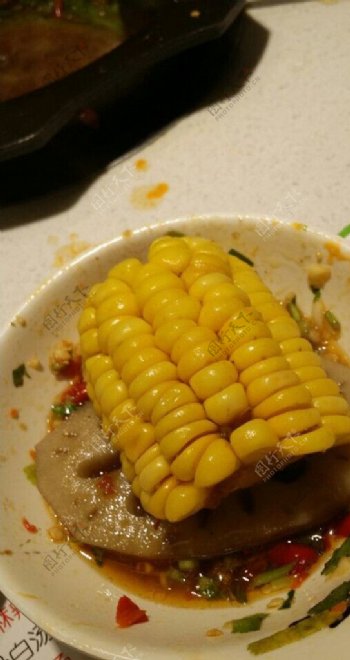 火锅玉米图片