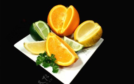 橙子柠檬橘子图片