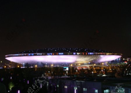 世博文化中心夜景图片