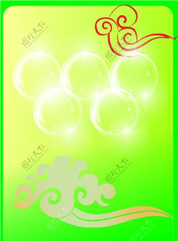 奥运会五环水晶环花纹背景图片