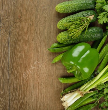 青椒绿色蔬菜有机蔬菜图片