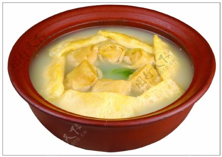 蛋饺百叶砂锅图片