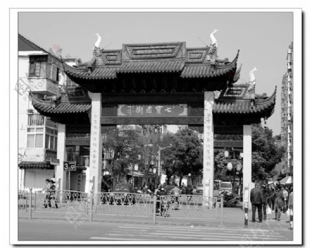 上海古镇七宝老街图片