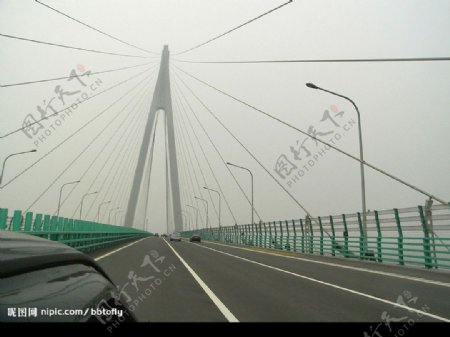 杭州湾大桥上的车流图片