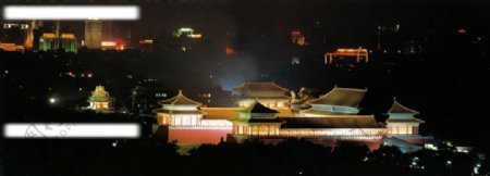 故宫夜景图片