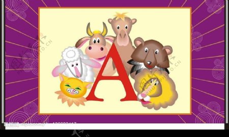 A字母与动物图片