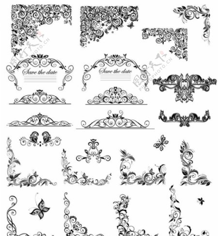 欧式花纹花纹图标图片