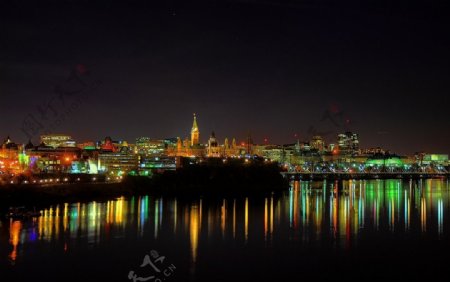 渥太华夜景图片