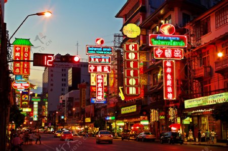 曼谷唐人街街景图片
