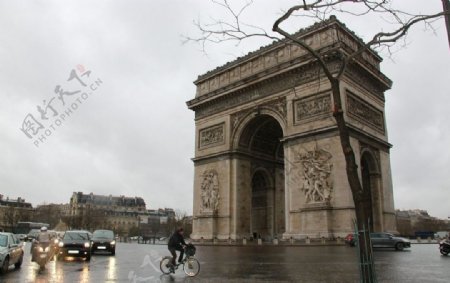 巴黎凯旋门图片