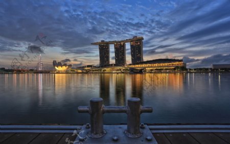 新加坡湖景图片