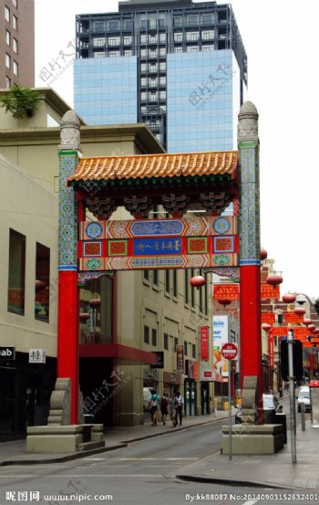 澳洲墨尔本唐人街图片