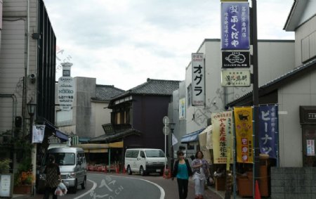 日本成田小镇街景图片