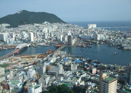 釜山港湾俯瞰图片