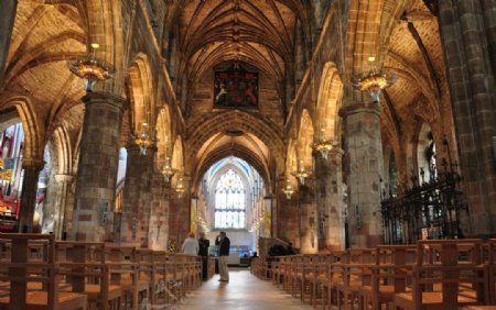 爱丁堡大教堂内部图片