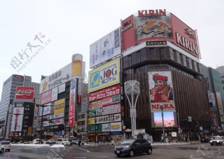 札幌市薄野街景图片