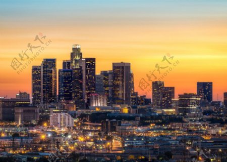 洛杉矶黄昏图片