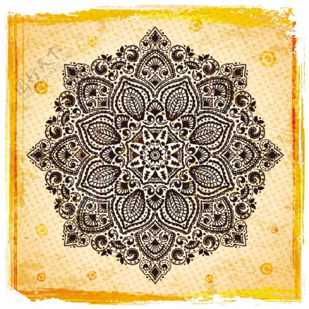 古典花纹印度花纹图片