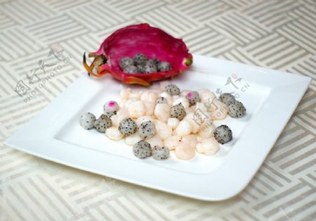 火龙水晶虾仁图片