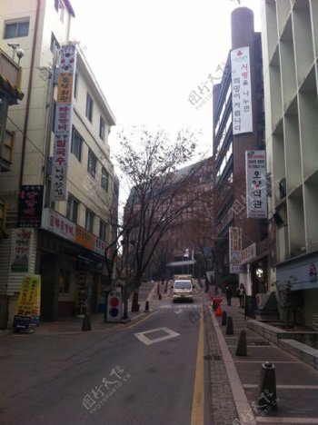 韩国的街道图片