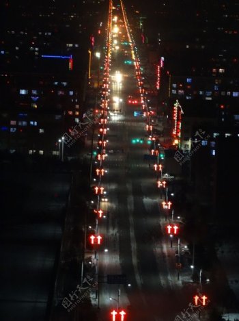 夜晚的街道图片