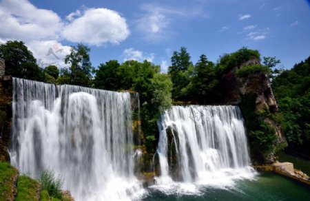 克罗地亚普利瓦瀑布图片