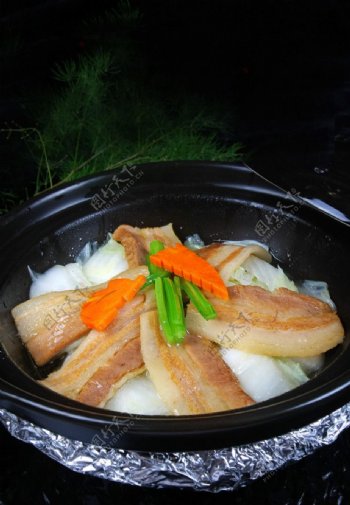 绍菜焖咸肉煲图片