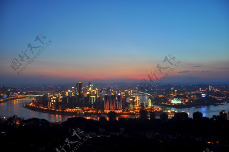 渝中半岛夜景图片