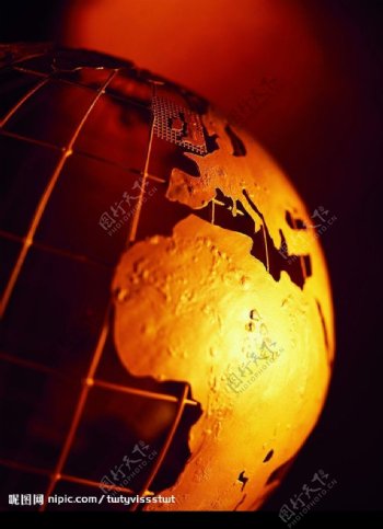 黄金地球图片