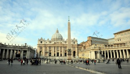 梵蒂冈圣彼得大教堂广场图片