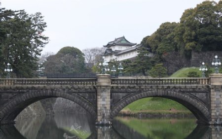日本皇宫一景图片