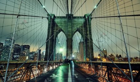纽约市布鲁克林大桥图片