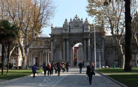 伊斯坦布尔新皇宫大门图片