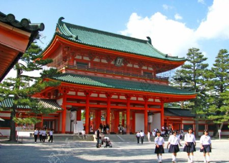 日本京都平安神宫图片
